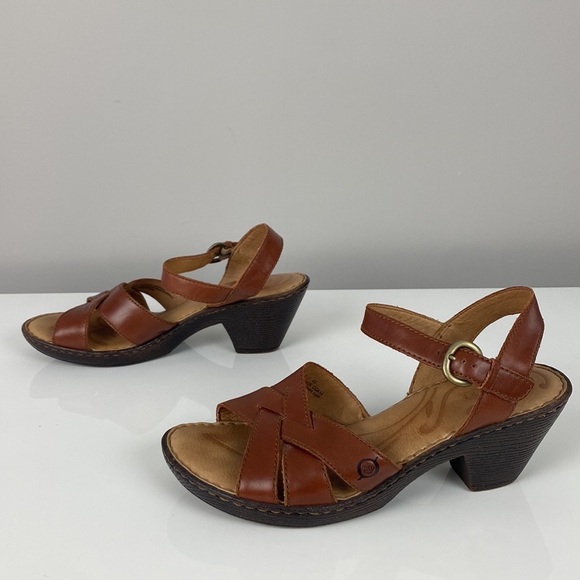 Born Belinda Open Toe Heeled Sandal Size 10 - Picture 3 of 16